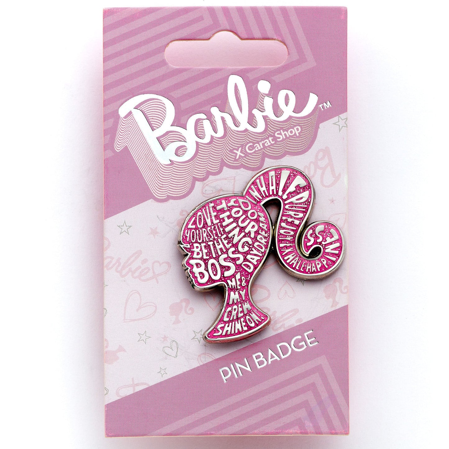 Barbie Sparkly Silhouette Pin Badge