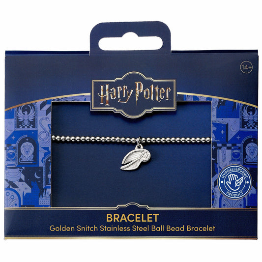 Harry Potter Golden Snitch Ball Bead Bracelet - Stainless Steel