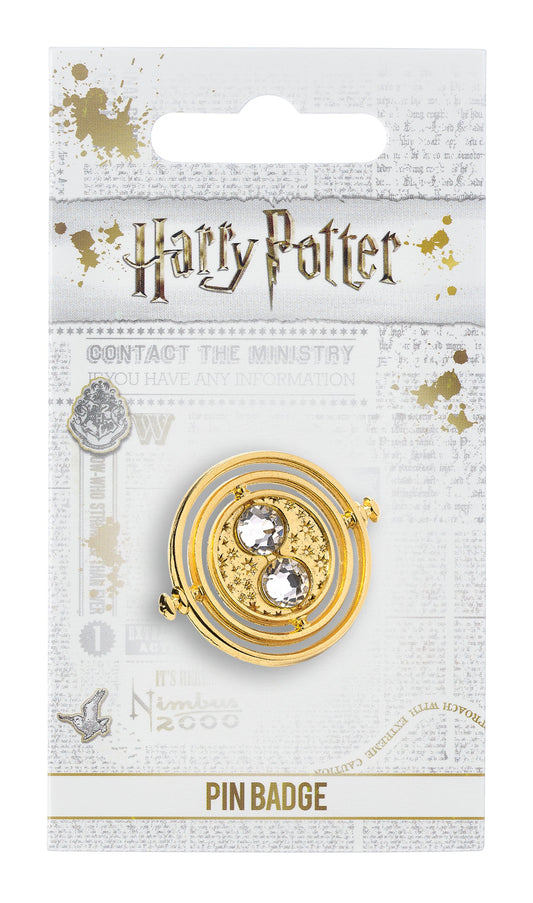 Harry Potter Gold Fixed Time Turner Pin Badge