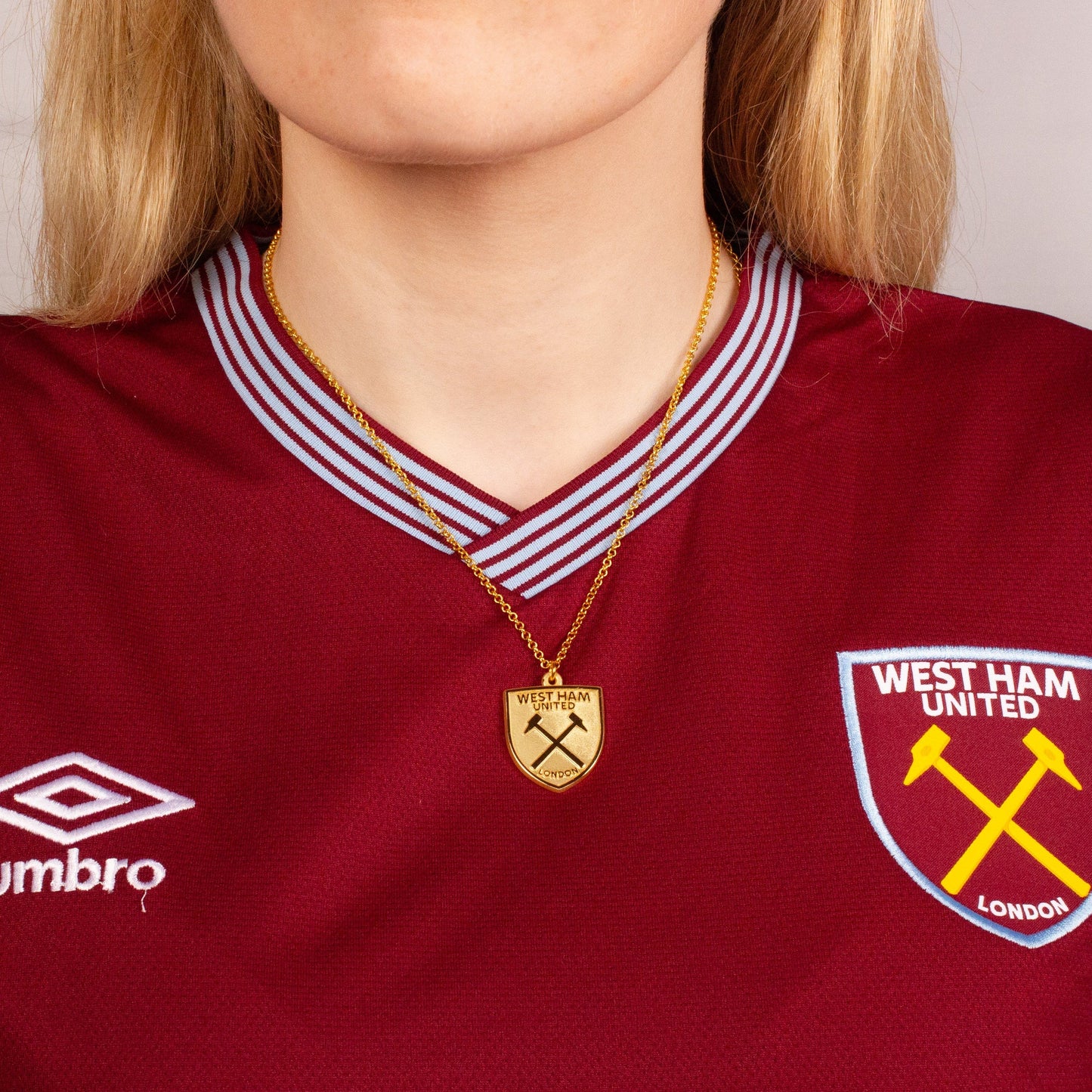 West Ham Football Club Shield Crest Necklace