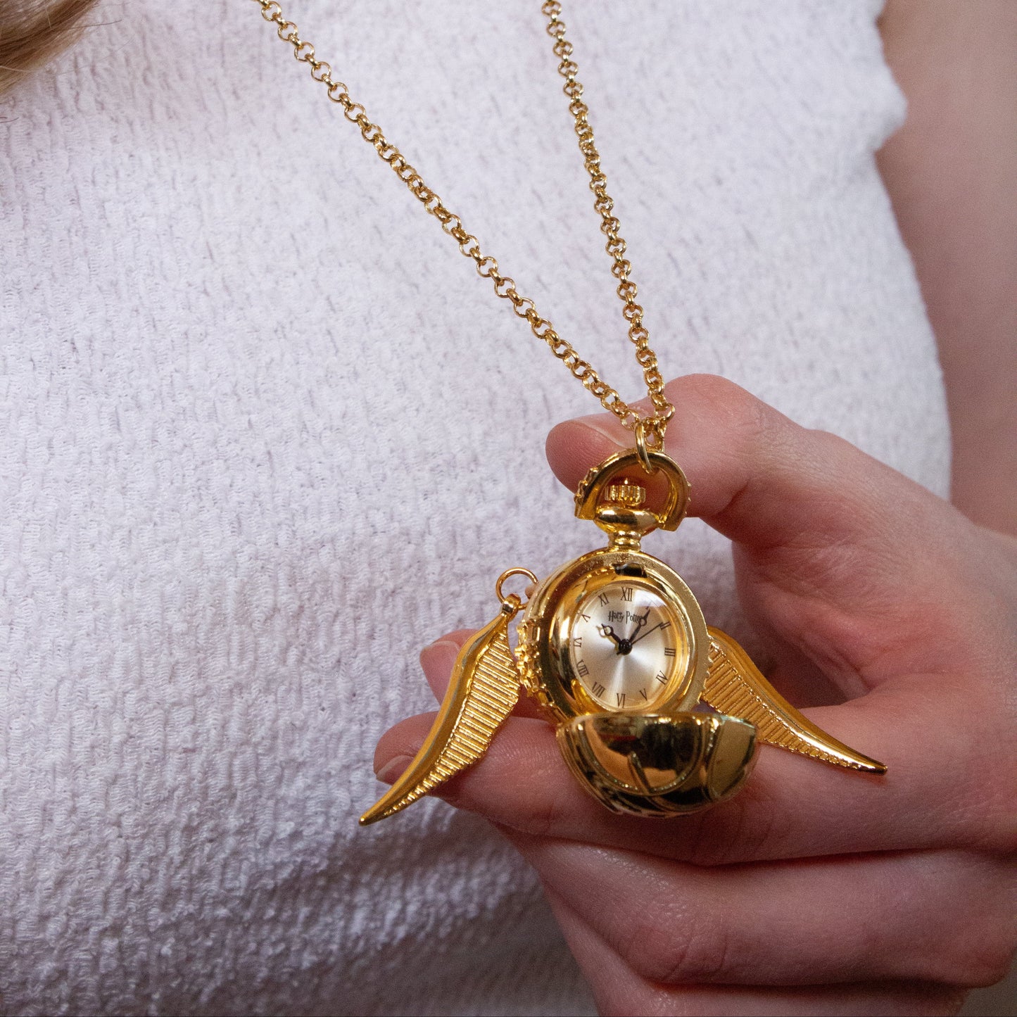 Harry Potter Golden Snitch Watch Necklace