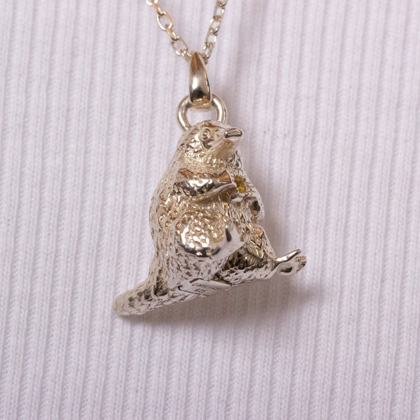 Fantastic Beasts Niffler Necklace - Sterling Silver With Crystals