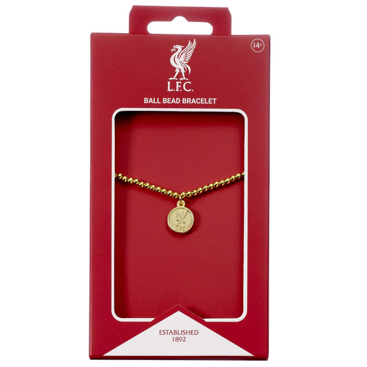 Liverpool Football Club Crest Ball Bead Bracelet