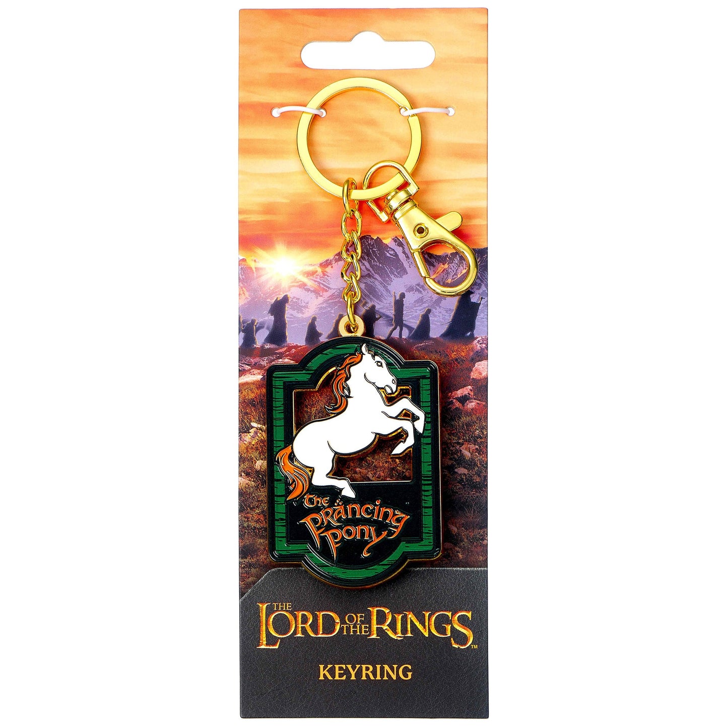 The Lord Of The Rings Prancing Pony Pub Sign Keyring
