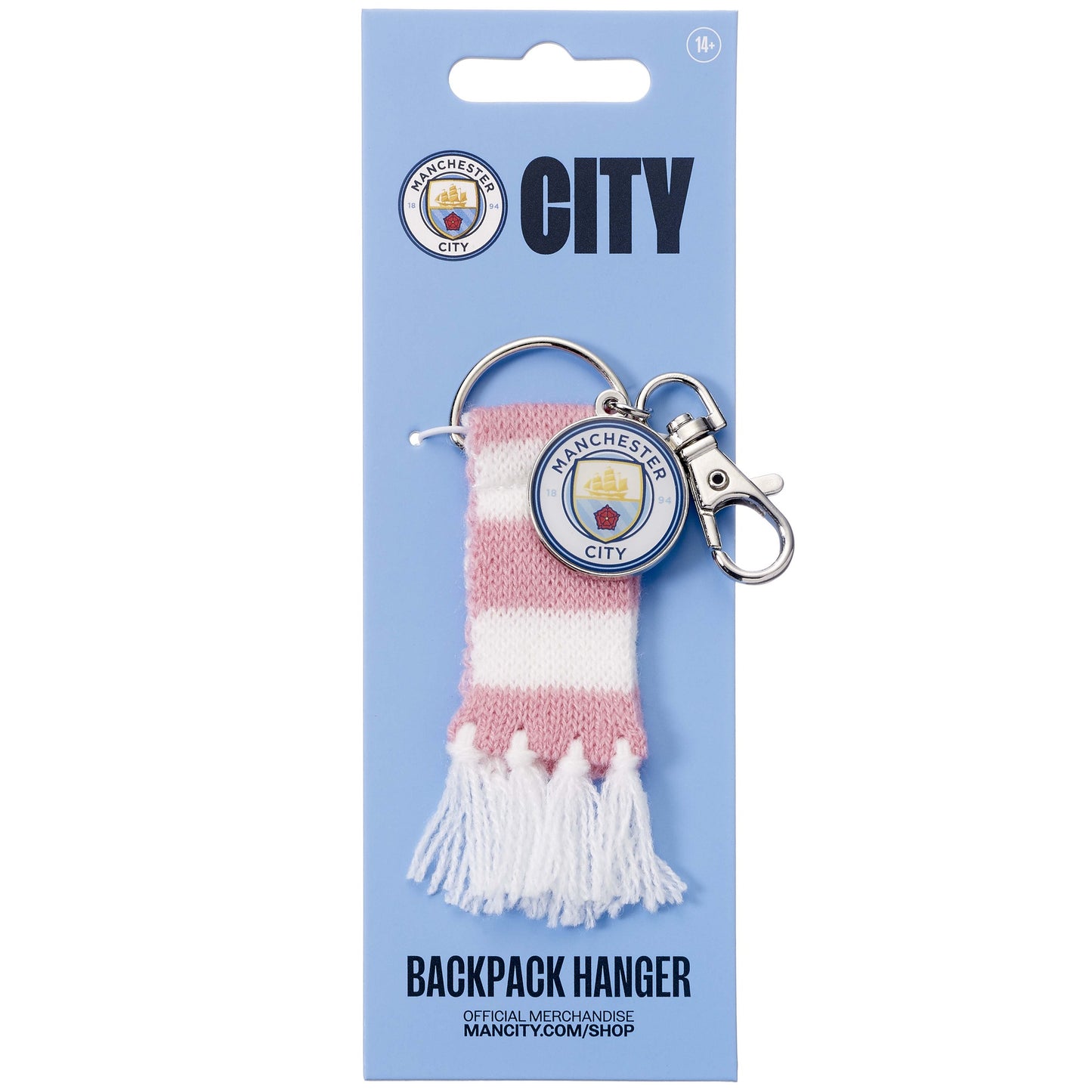 Manchester City Football Club Scarf And Badge Backpack Hanger