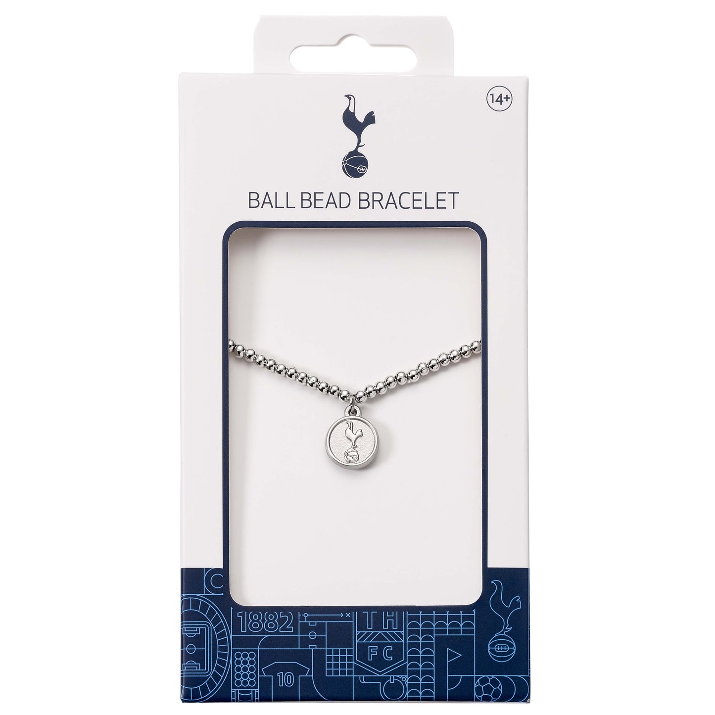Tottenham Hotspur Football Club Crest Ball Bead Bracelet