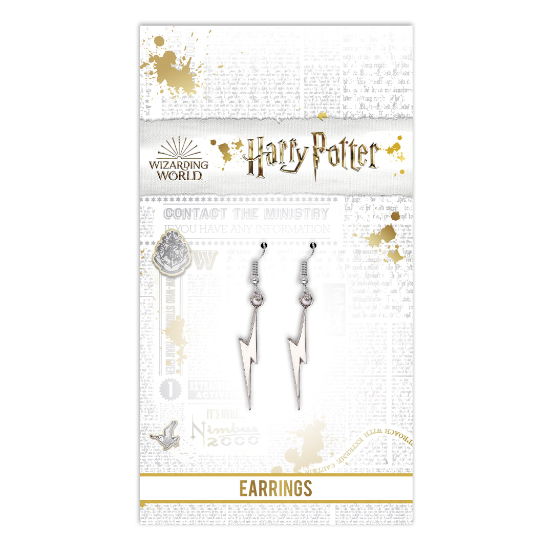 Harry Potter Lightning Bolt Drop Earrings