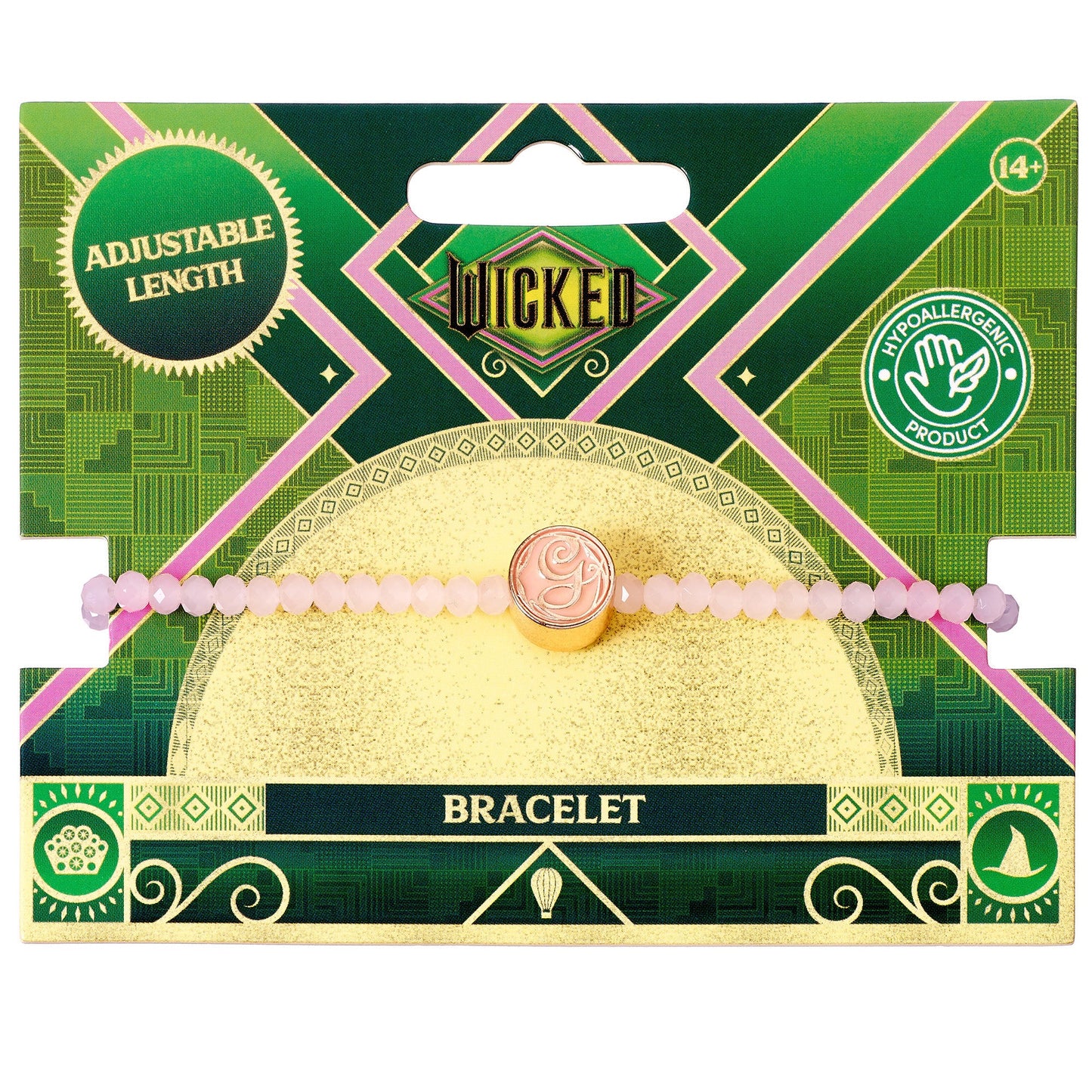Wicked Glinda Rose Quartz Friendship Bracelet
