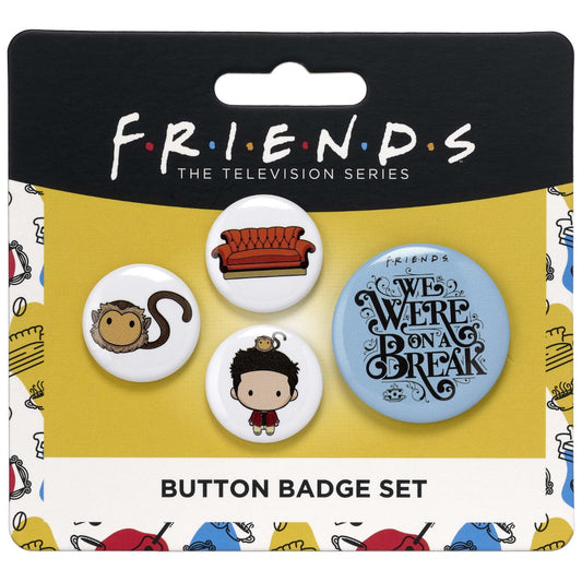 Friends the TV Series Ross Button Badge Set