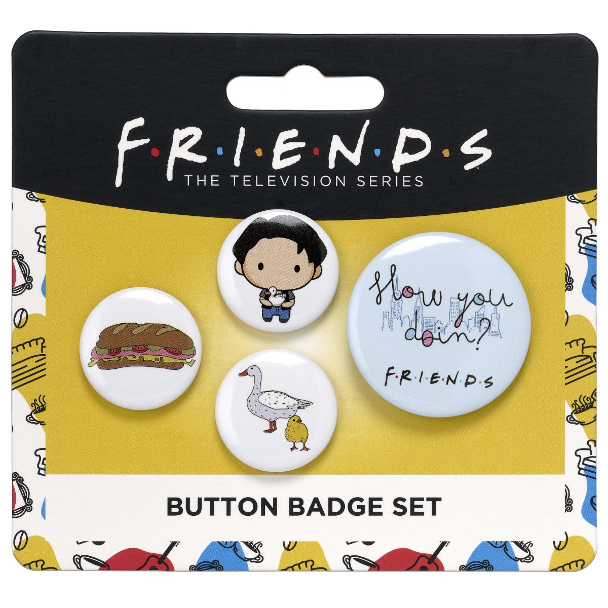 Friends The TV Series Joey Button Badge Set