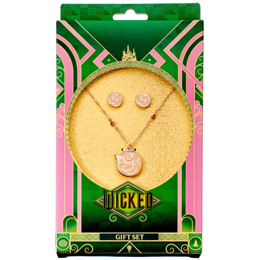 Wicked Glinda Gift Set With Necklace And Stud Earrings