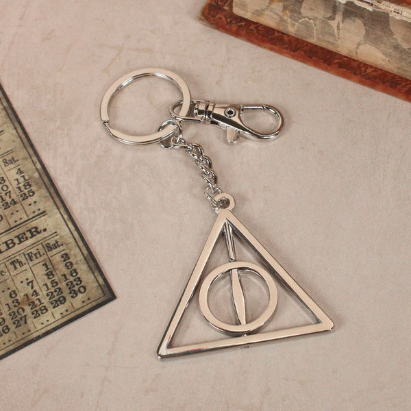 Harry Potter Spinning Deathly Hallows Keyring