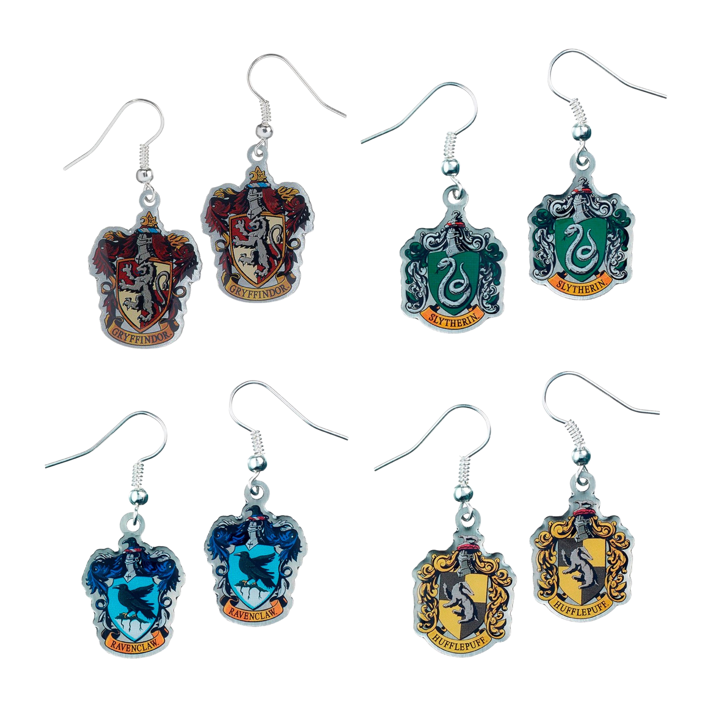 Harry Potter Hogwarts House Crest Drop Earrings