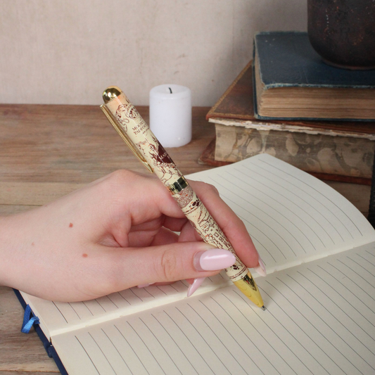 Harry Potter Marauders Map Printed Barrel Pen