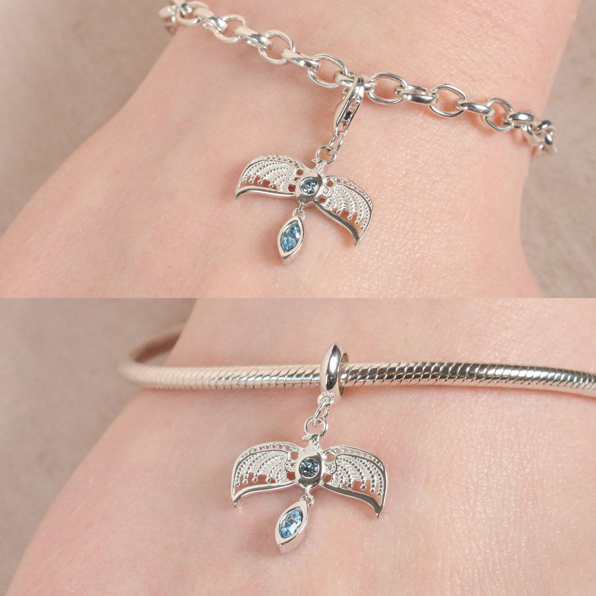 Harry Potter Diadem Charm - Sterling Silver With Crystals