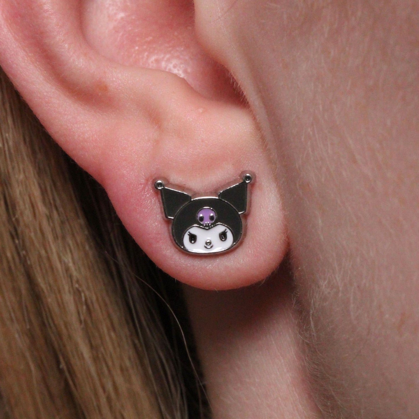 Hello Kitty, Kuromi And My Melody Stud Earring Set