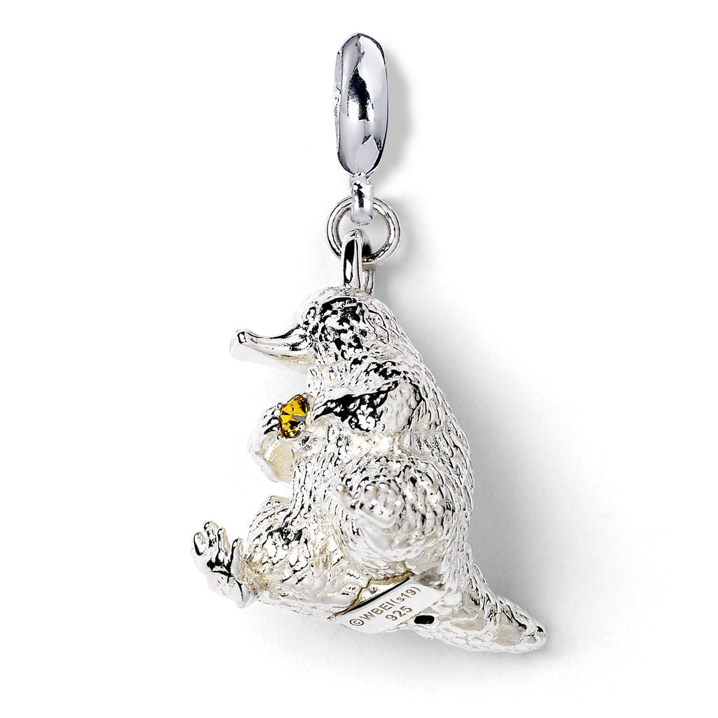 Fantastic Beasts Niffler Charm - Sterling Silver With Crystals
