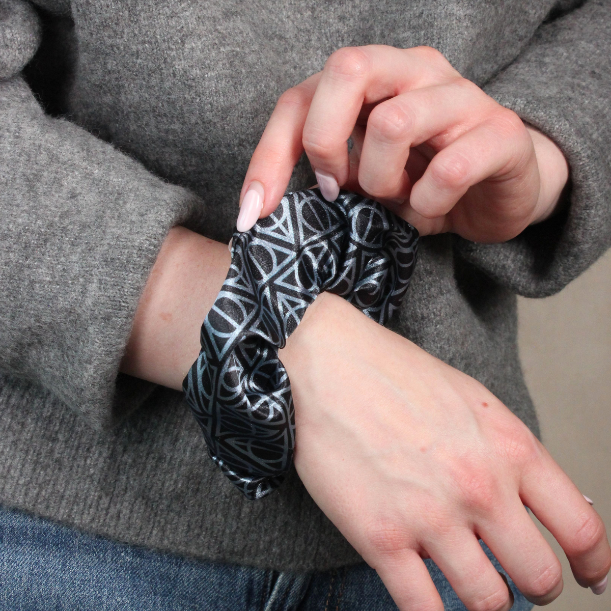 Harry Potter Deathly Hallows Hair Scrunchie