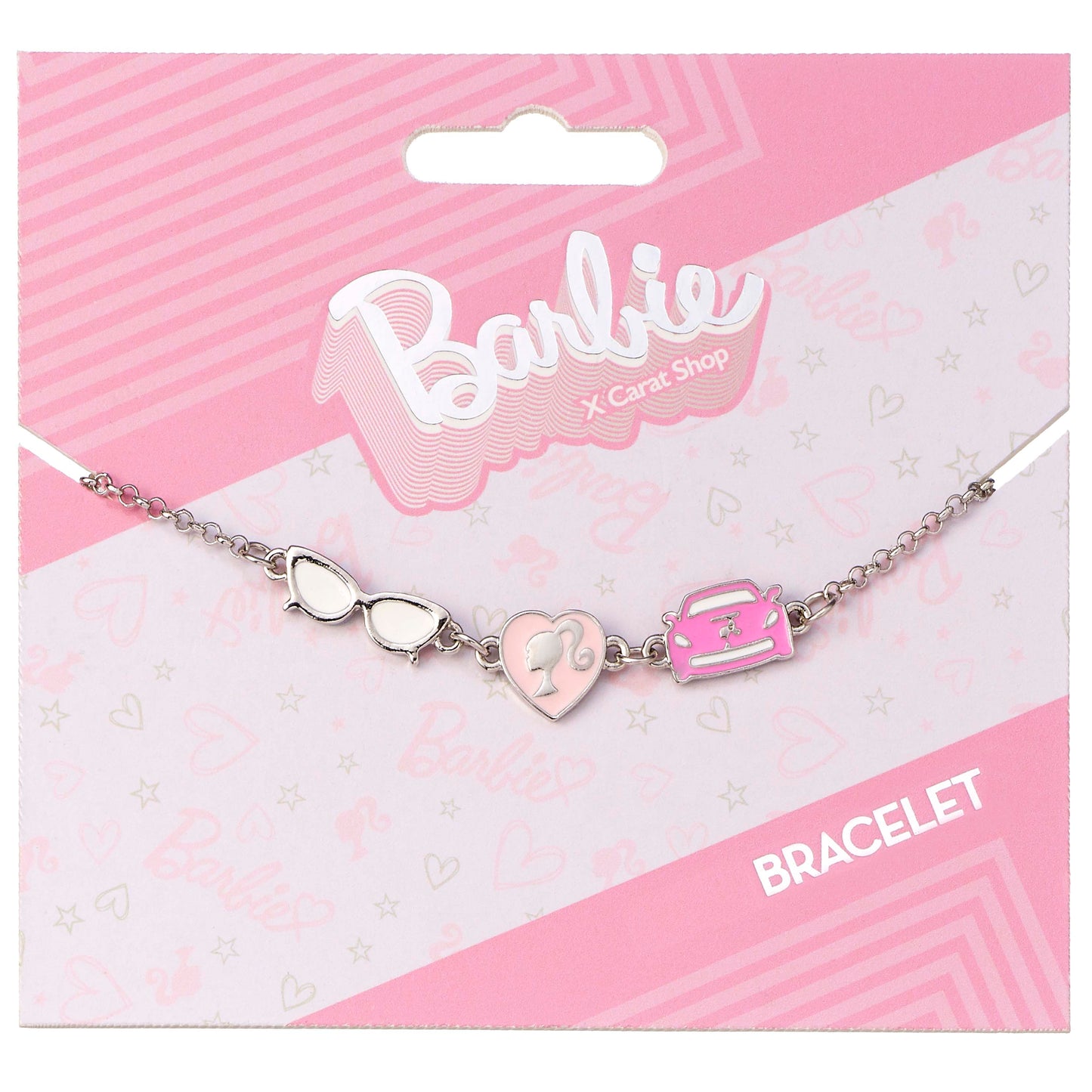 Barbie Silhouette, Glasses And Corvette Chain Bracelet