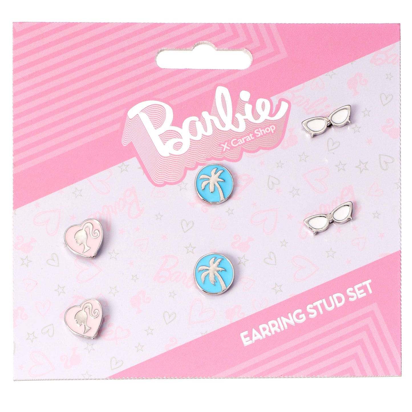 Barbie Set Of Three Stud Earrings