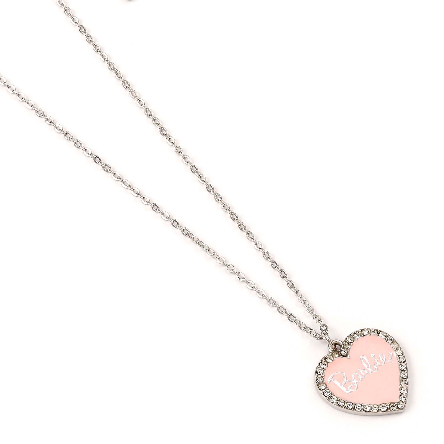 Barbie Pink Crystal Heart Necklace