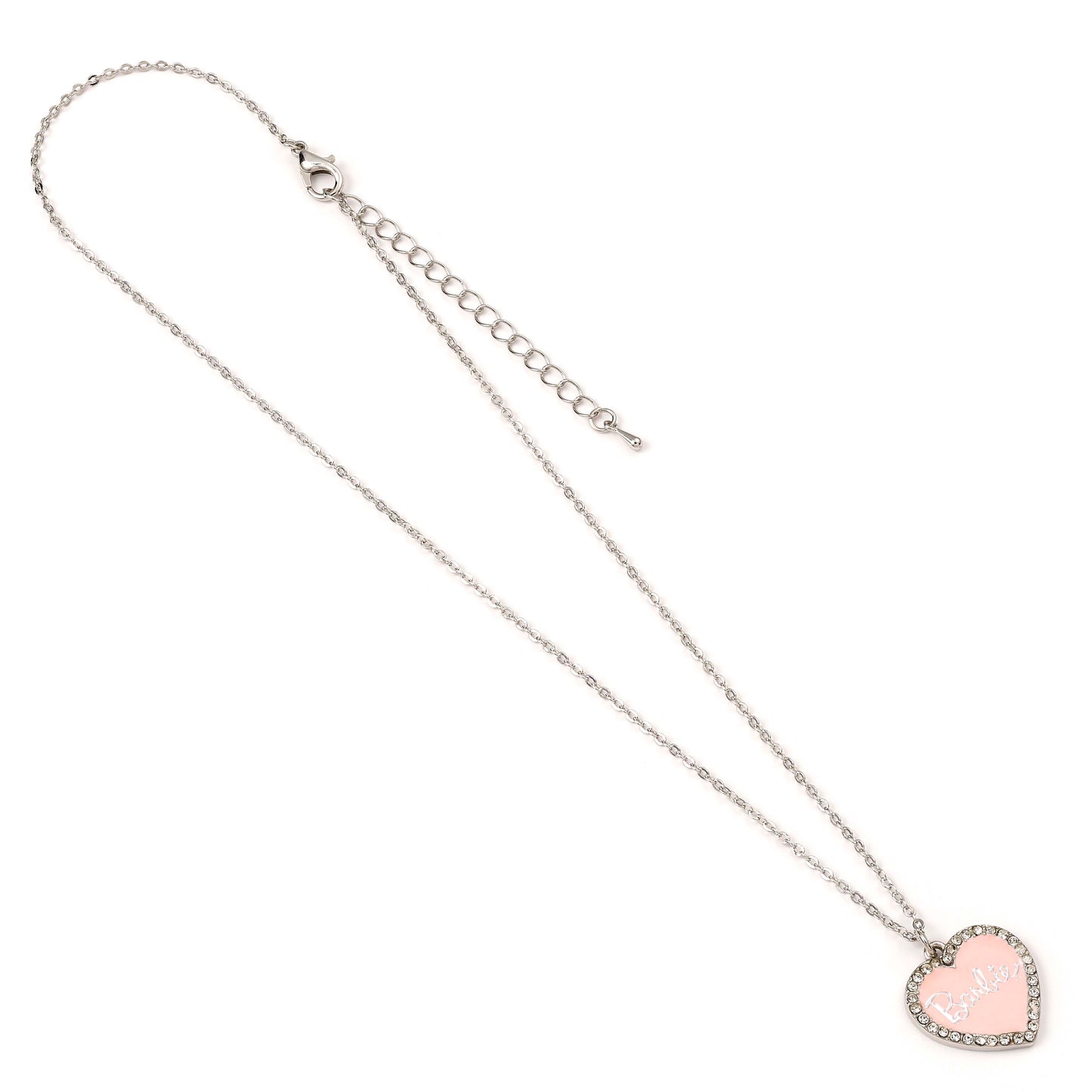 Barbie Pink Crystal Heart Necklace