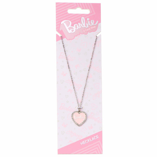 Barbie Pink Crystal Heart Necklace