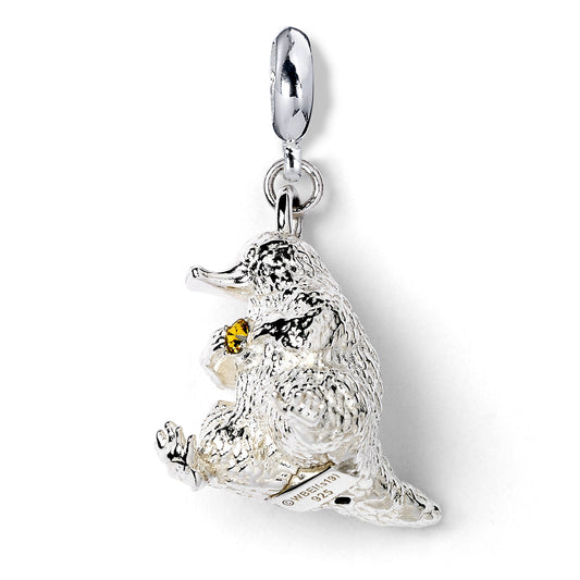 Fantastic Beasts Niffler Charm - Sterling Silver With Crystals