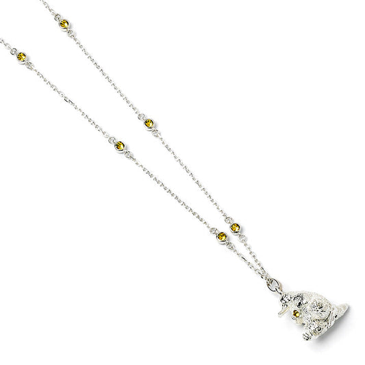 Fantastic Beasts Niffler Necklace - Sterling Silver With Crystals