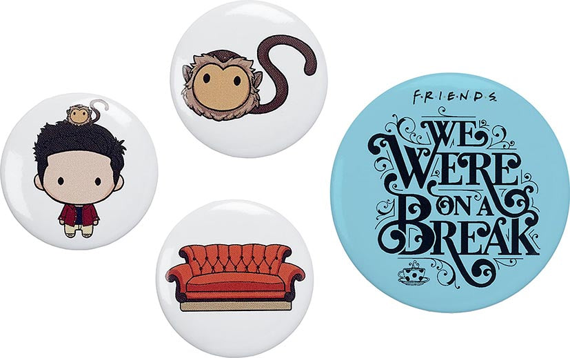 Friends the TV Series Ross Button Badge Set