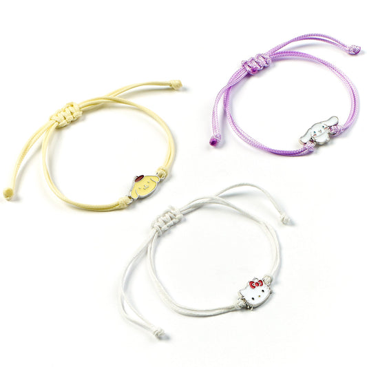 Hello Kitty, Cinnamoroll And Pompompurin Friendship Bracelet Set