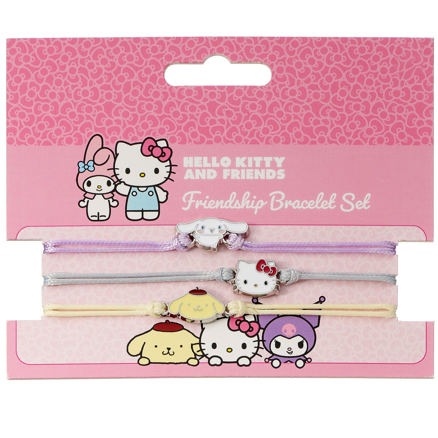 Hello Kitty, Cinnamoroll And Pompompurin Friendship Bracelet Set