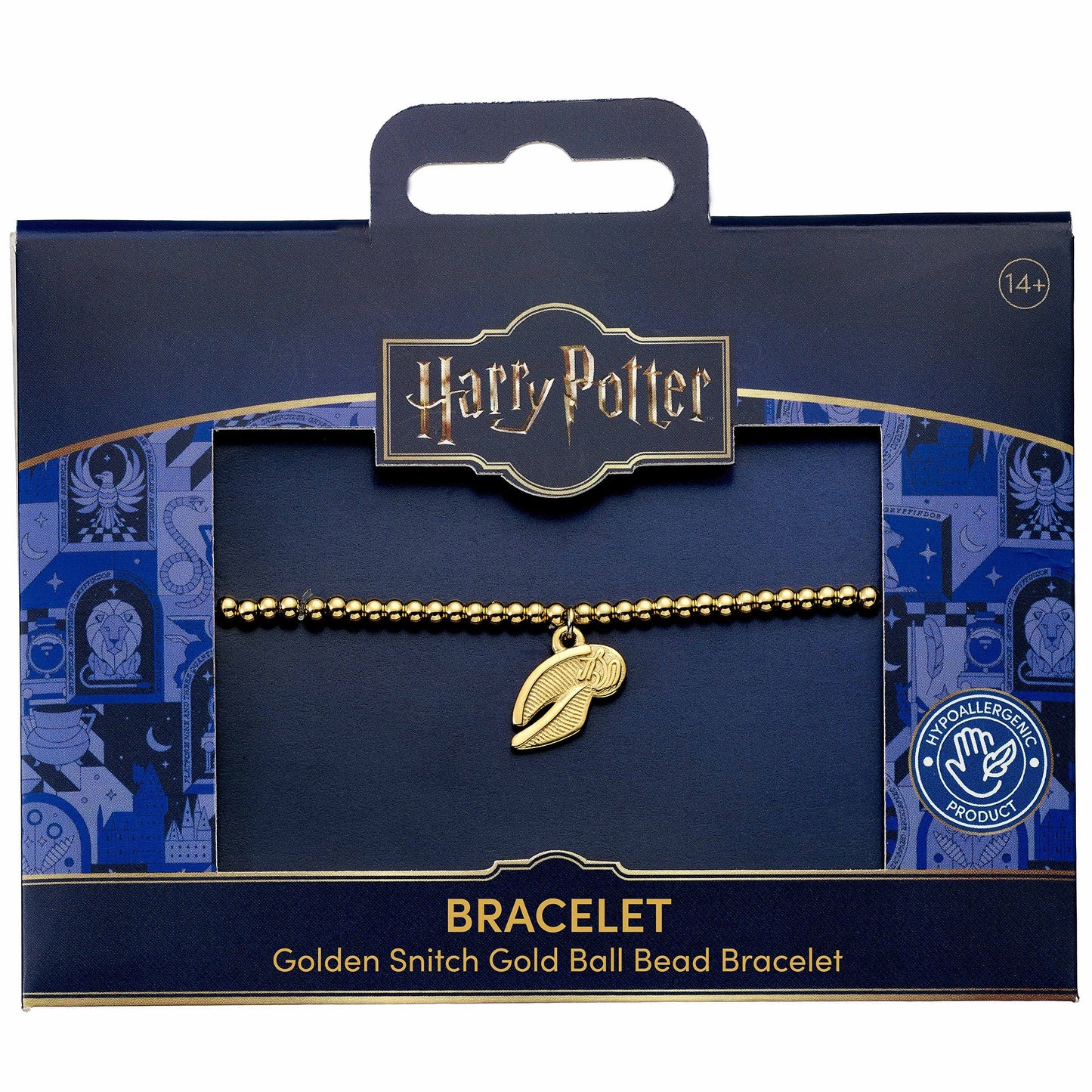 Harry Potter Gold Golden Snitch Ball Bead Bracelet - Stainless Steel