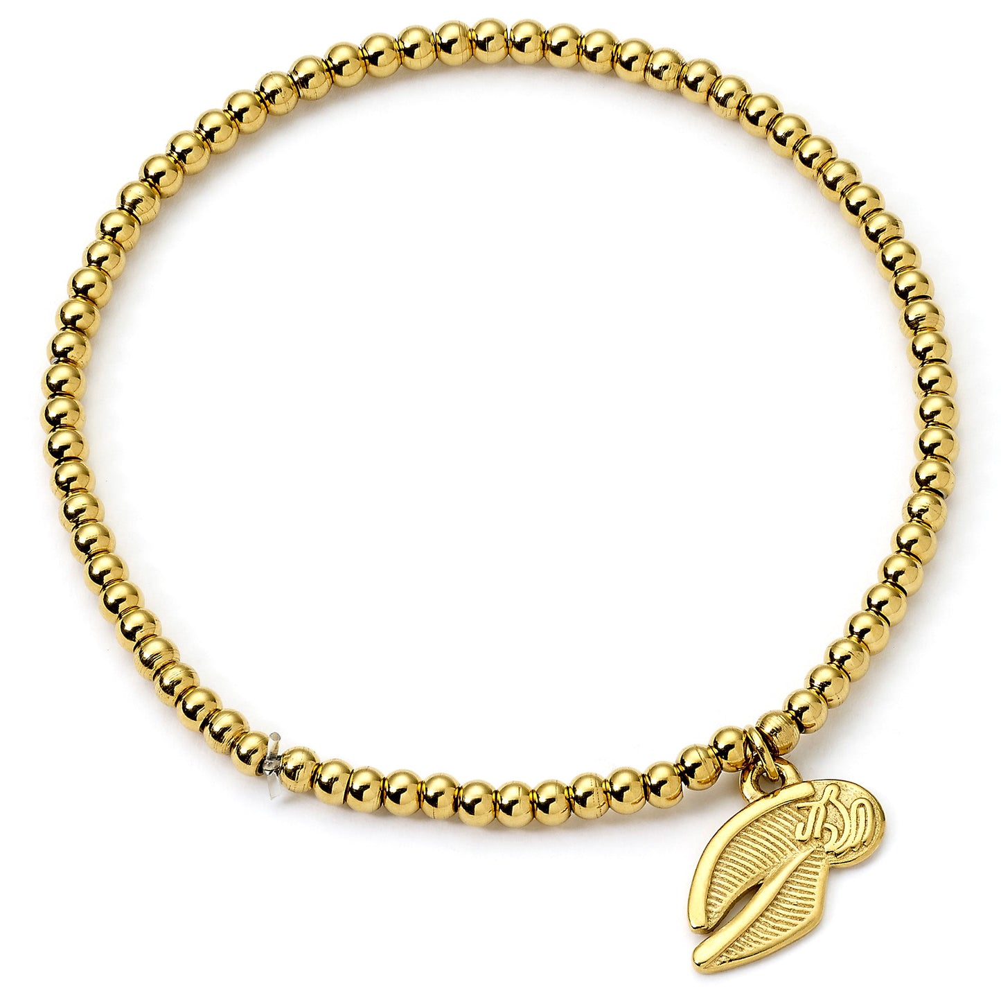 Harry Potter Gold Golden Snitch Ball Bead Bracelet - Stainless Steel
