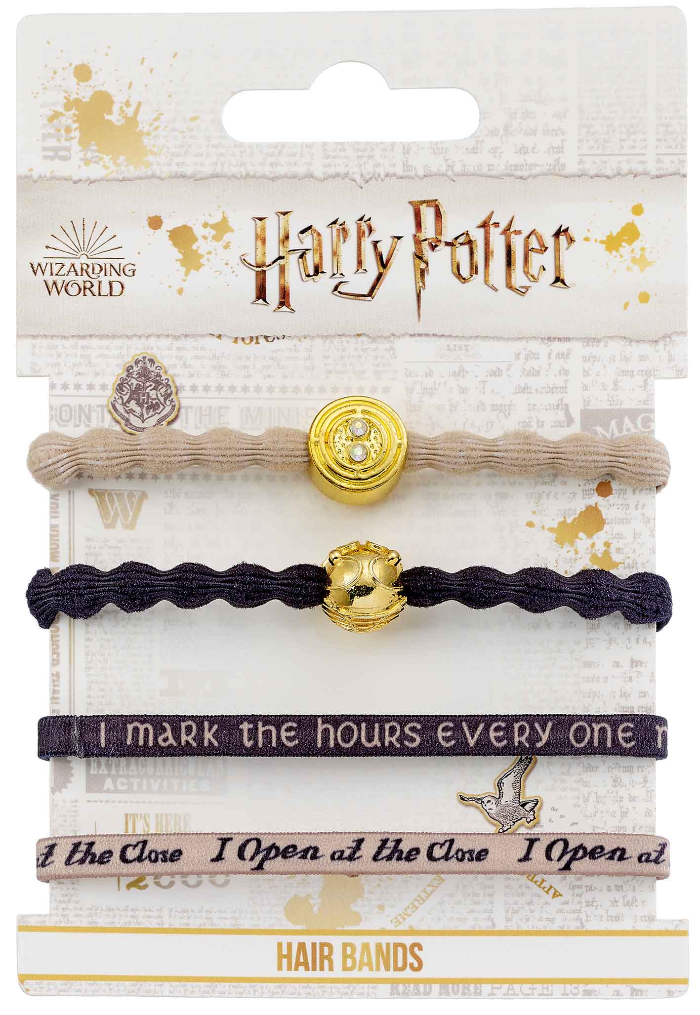 Harry Potter Hair Band Set - Time Turner And Golden Snitch