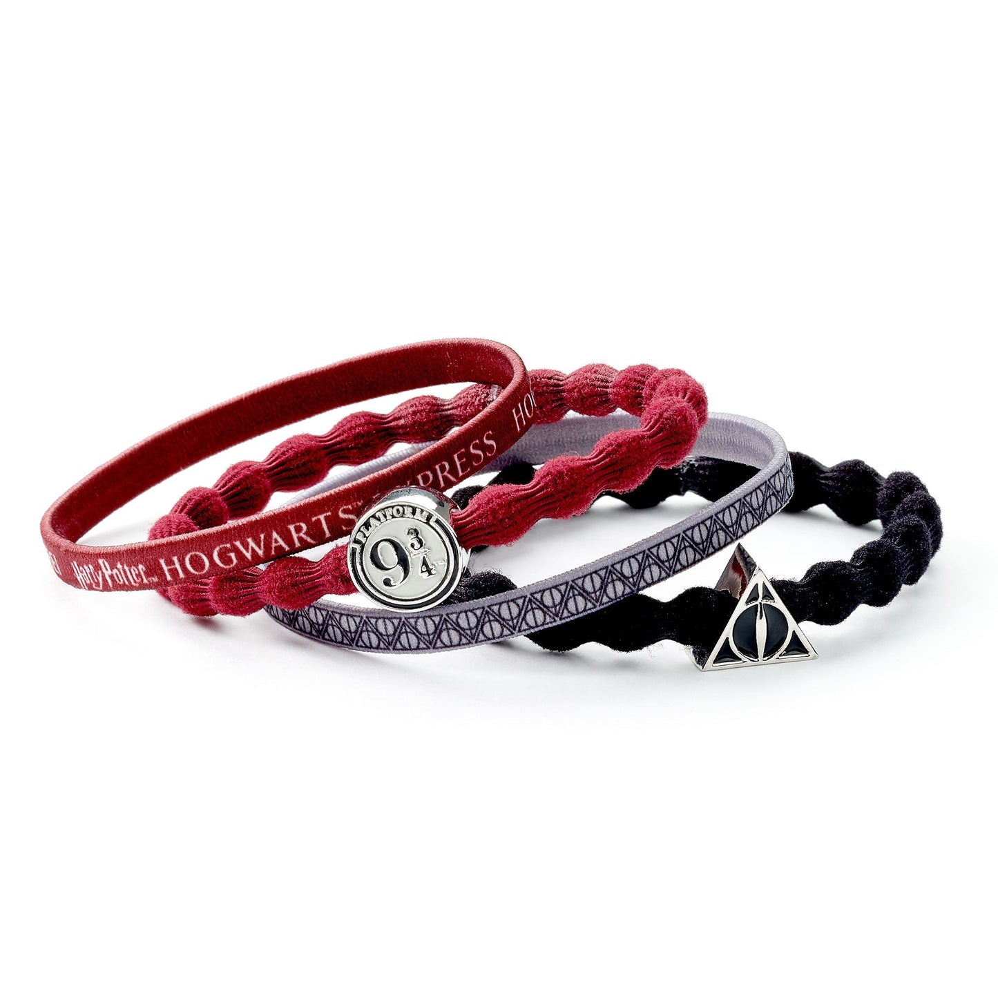 Harry Potter Hair Band Set - Deathly Hallows And Platform 9 ¾
