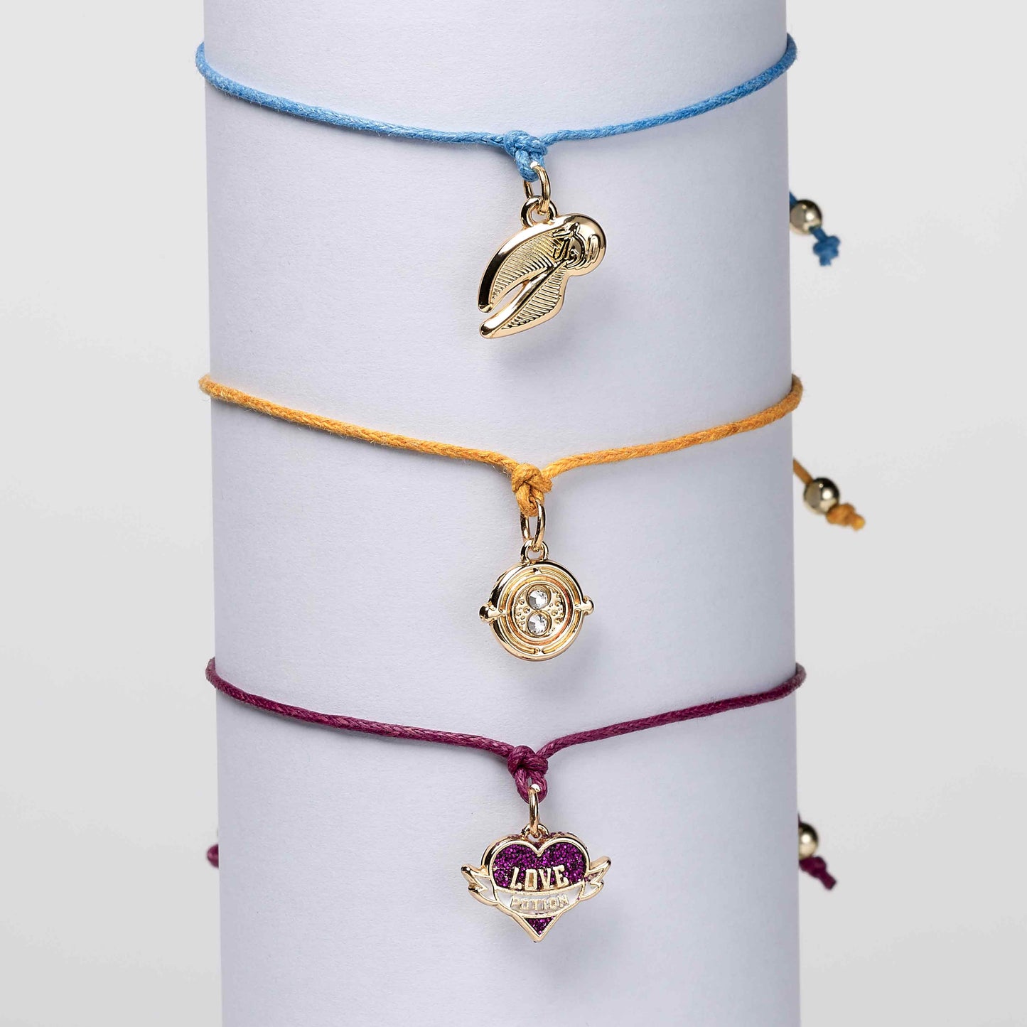 Harry Potter Friendship Bracelet Set - Golden Snitch, Love Potion, Time Turner