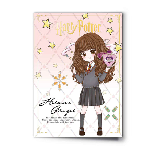 Harry Potter Hermione Granger Greetings Card With Pin Badge