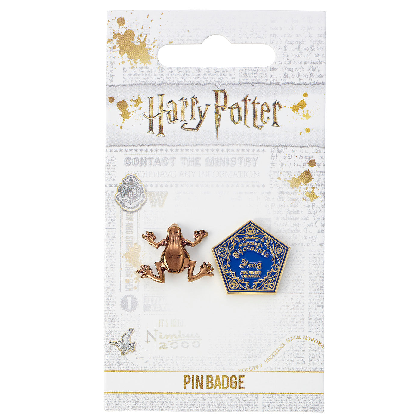 Harry Potter Chocolate Frog Pin Badge Set