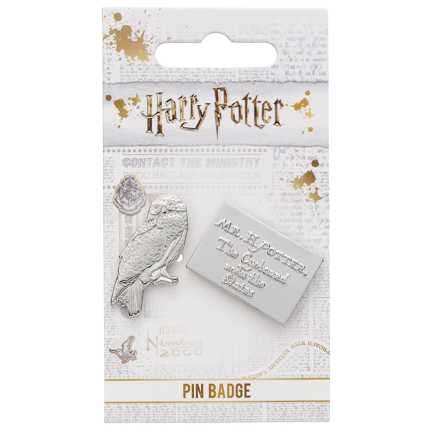 Harry Potter Hedwig The Owl And Acceptance Letter Pin Badge