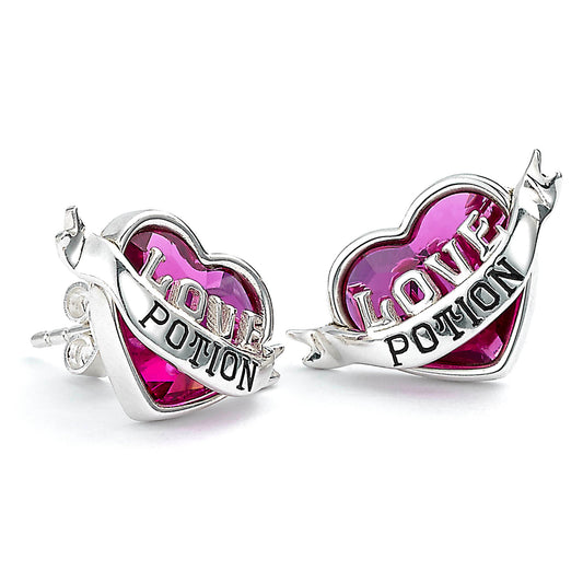Harry Potter Love Potion Stud Earrings - Sterling Silver With Crystals