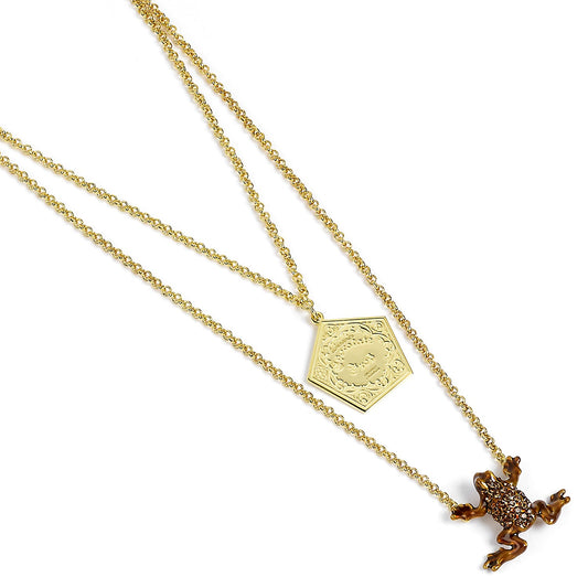 Harry Potter Chocolate Frog Necklace - Sterling Silver With Crystals