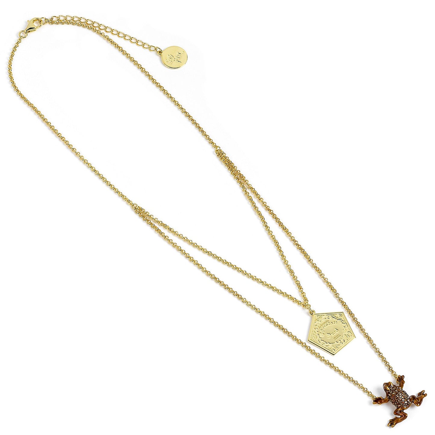 Harry Potter Chocolate Frog Necklace - Sterling Silver With Crystals