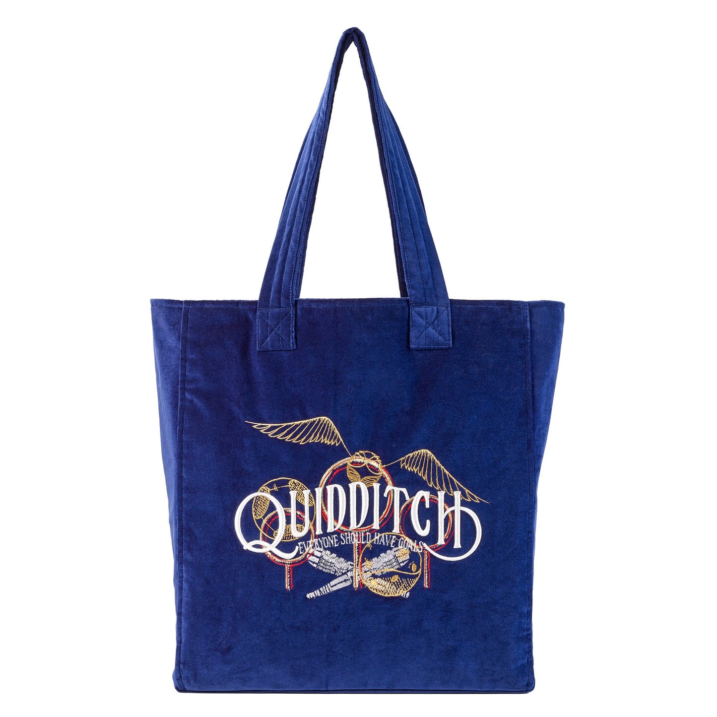 Harry Potter Quidditch Embroidered Velvet Tote Bag
