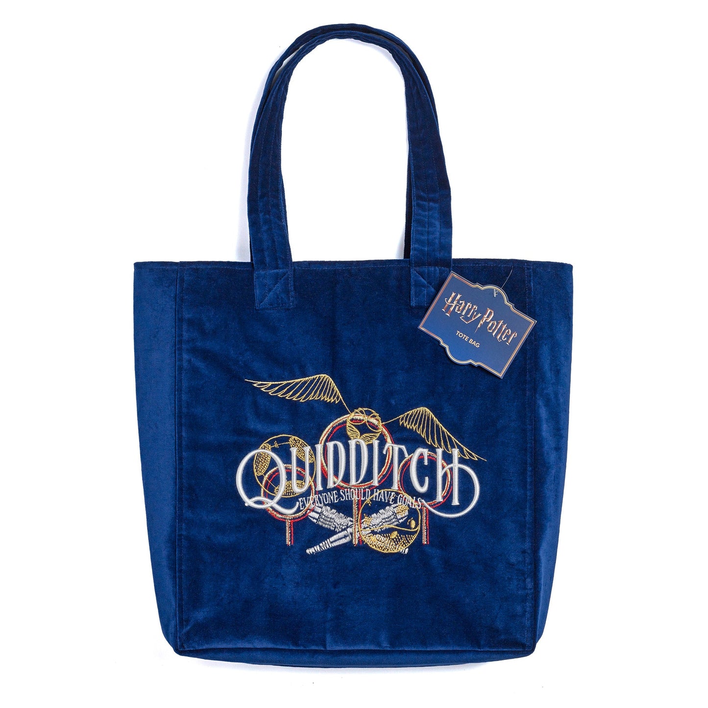 Harry Potter Quidditch Embroidered Velvet Tote Bag