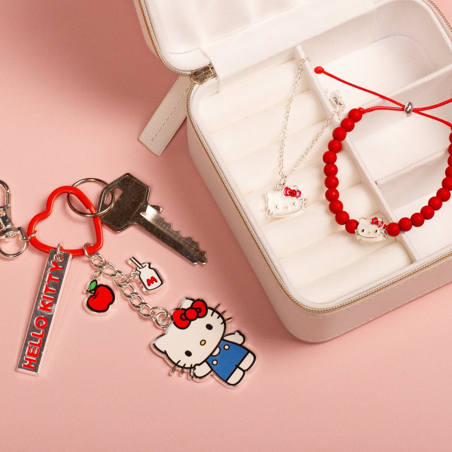 Hello Kitty Keyring with Charms