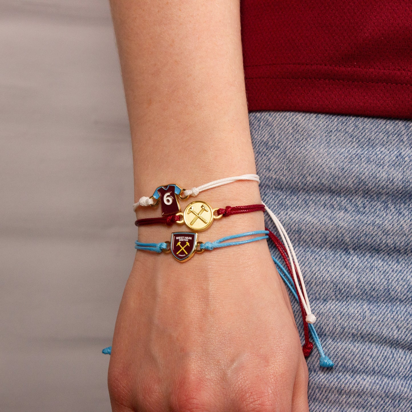 West Ham Football Club Friendship Bracelet Set