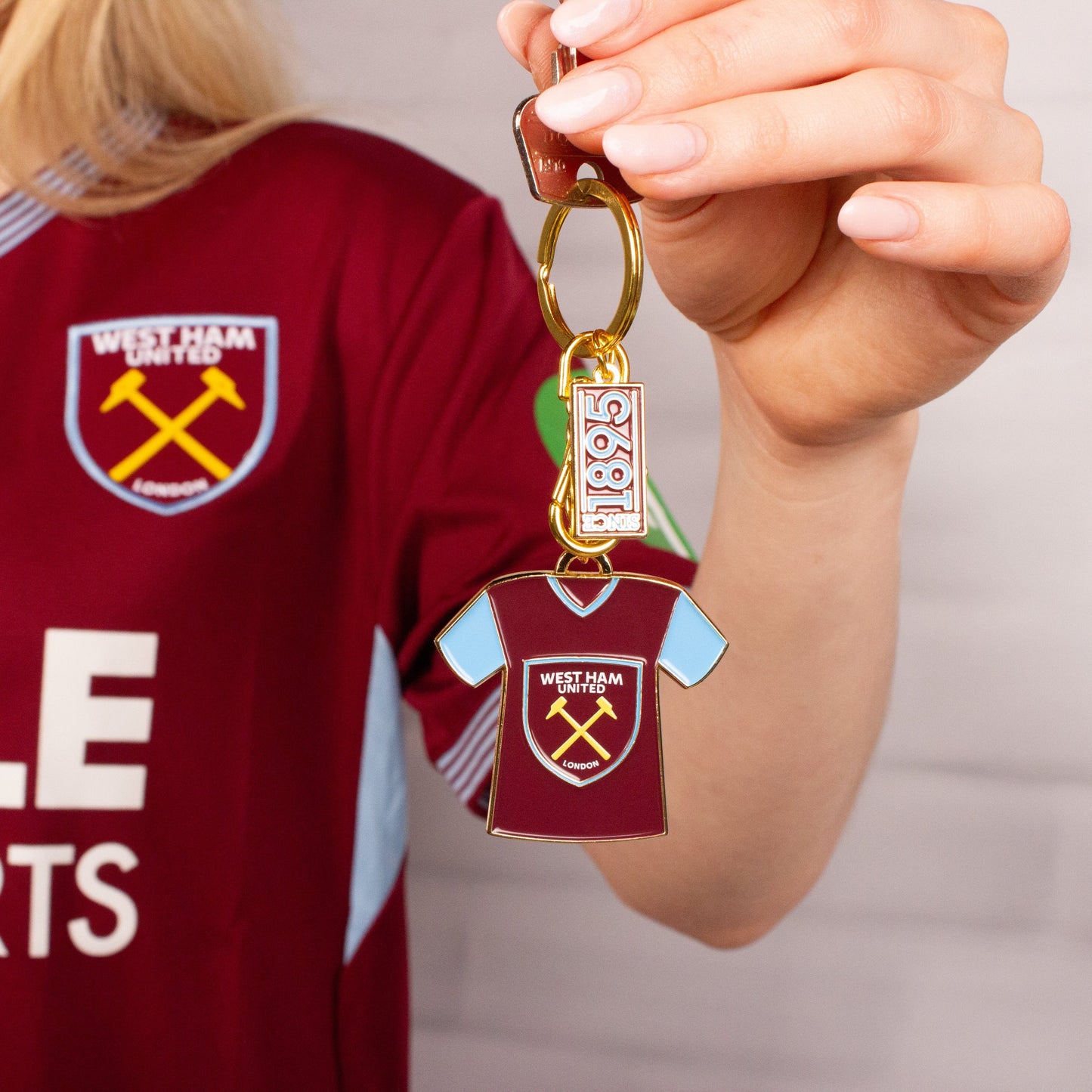 West Ham Football Club Shirt Keyring