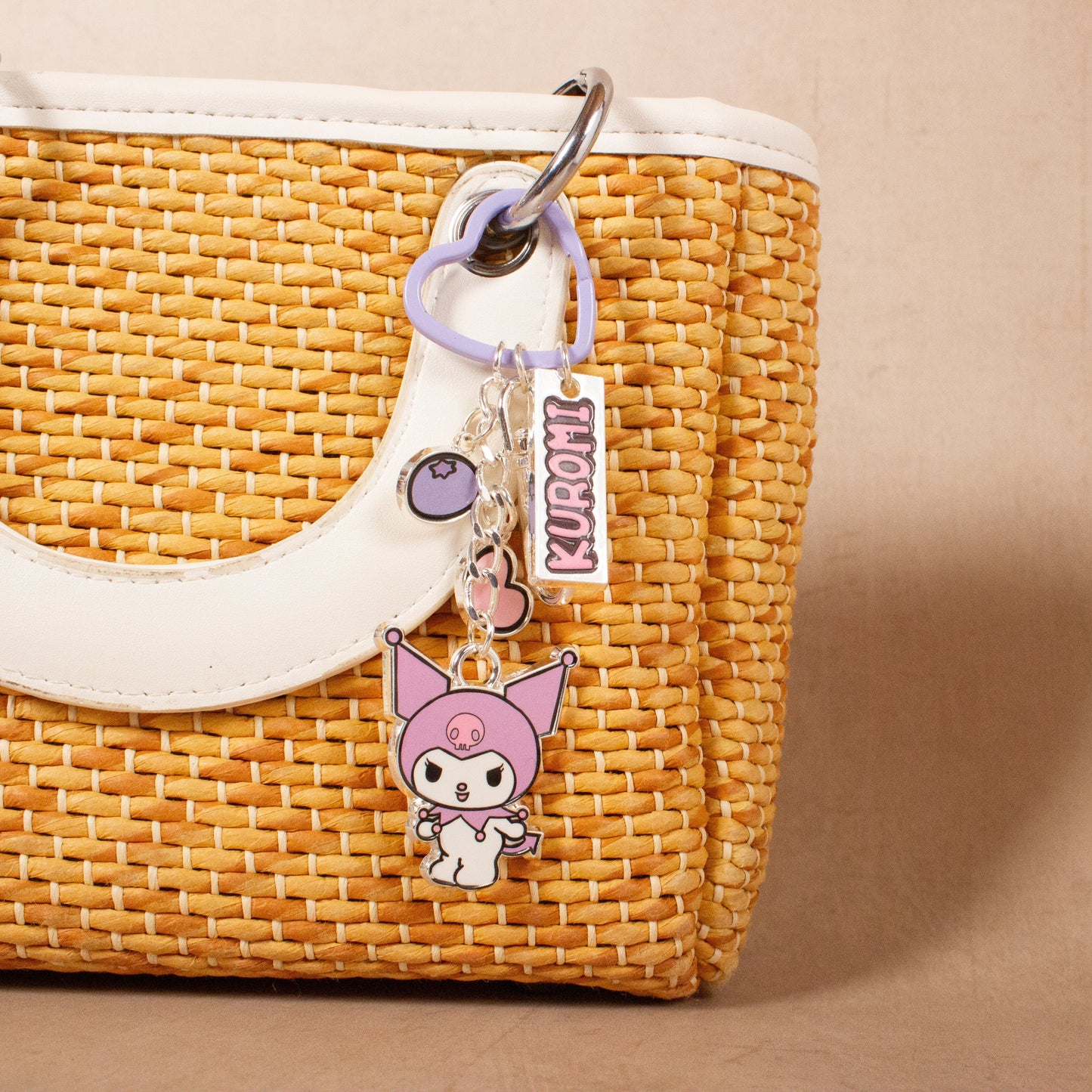 Hello Kitty Kuromi Keyring With Charms