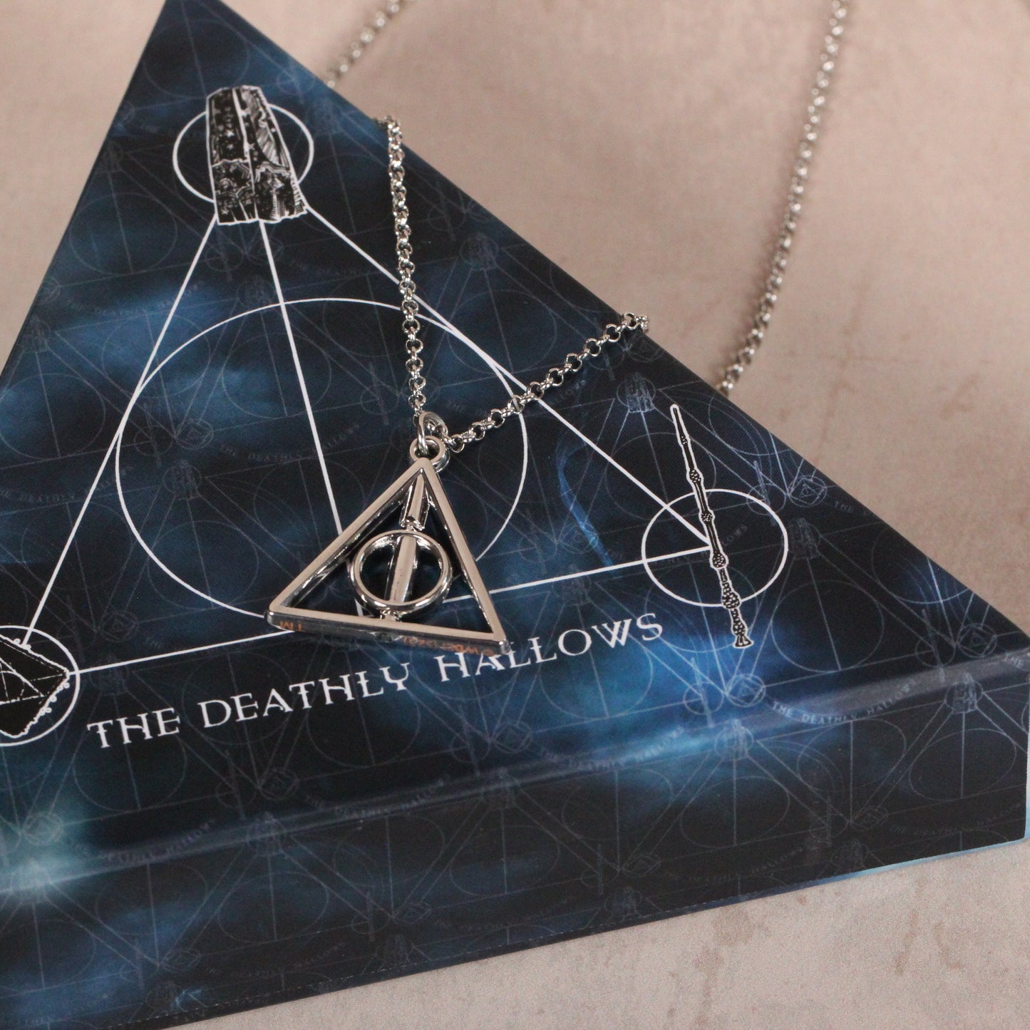 Harry Potter Deathly Hallows Gift Set With Spinning Deathly Hallows Necklace